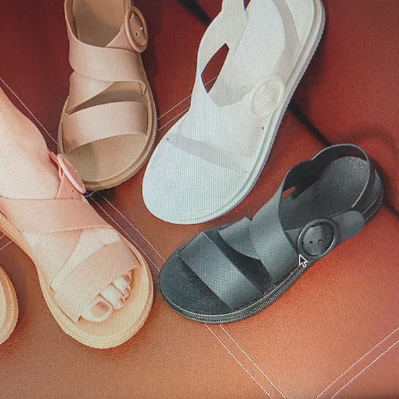 NWOT - PVC Rubber Women’s Casual Summer Sandals - Sz 37 - Picture 10 of 14